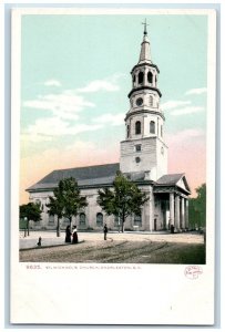 c1910's St. Michael's Church View Charleston South Carolina SC Unposted Postcard 