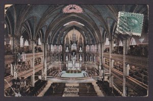 Postcard, CANADA, Montreal, Notre-Dame Basilica, Interior