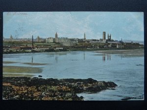 Scotland Fife ST. ANDREWS Panoramic View c1902 UB Postcard by Valentine