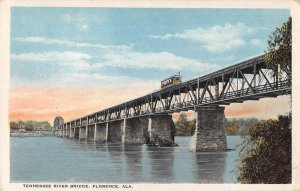 Florence Alabama Tennessee River Bridge Vintage Postcard AA20630