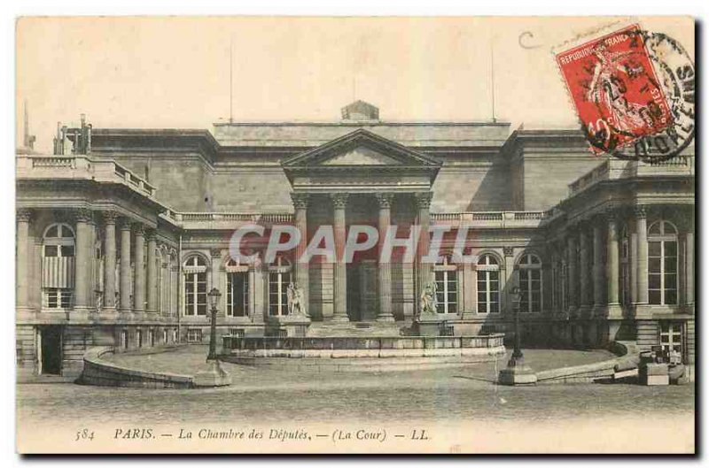 Old Postcard Paris Chamber of Deputies the Court