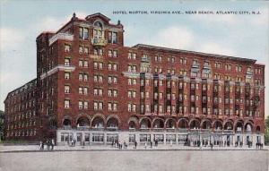 New Jersey Atlantic City Hotel Morton Virginia Avenue Beach 1954