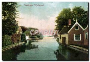 Old Postcard Netherlands Westzaan