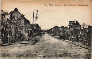 CPA ALBERT - Route de Bapaume (121361)