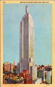 Vintage New York City Postcard - Empire State Building