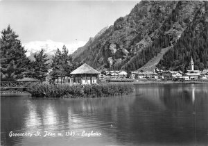 US40 postcard Italy Gressoney St. Jean laghetto Aosta