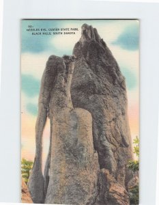 Postcard Needles Eye Custer State Park Black Hills Custer South Dakota USA