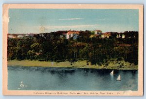 Halifax Nova Scotia Canada Postcard Dalhouse University Buildings North West Arm