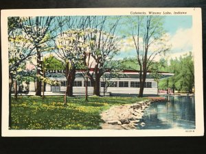 Vintage Postcard 1956 Cafeteria Winona Lake Indiana (IN)