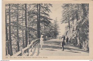 SIMLA , India , 1910s ; The Mall , below the United Service Club