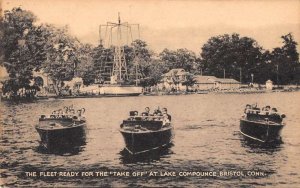 Bristol Connecticut Lake Compounce Motor Boats Vintage Postcard AA16338
