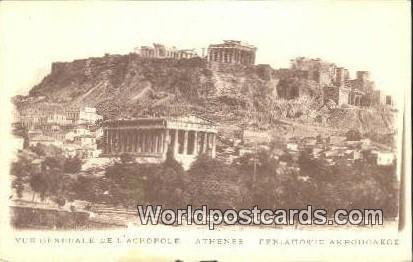 De L'Acropole Athens Greece Unused 