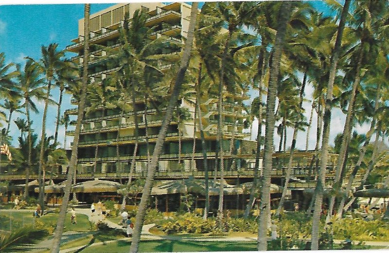 Hilton Hawaiian Village Waikiki Beach Honolulu Hawaii Mailed 1963
