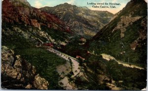 1910s Looking Toward the Hermitage Ogden Canyon Utah Postcard
