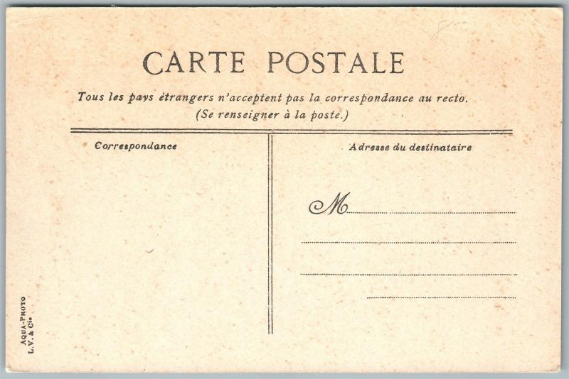 MULTIPLE BABIES TEA SET LA CAFE ANTIQUE POSTCARD 