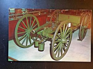 Postcard Cannon captured at Battle of Bennington, Bennington, VT   Z9