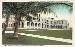 View of Front of Hotel Washington, Colon, Republic of Panama, Early Postcard