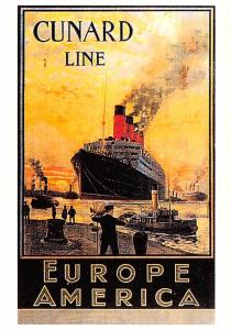 Cunard Line Europe America Modern Unused 