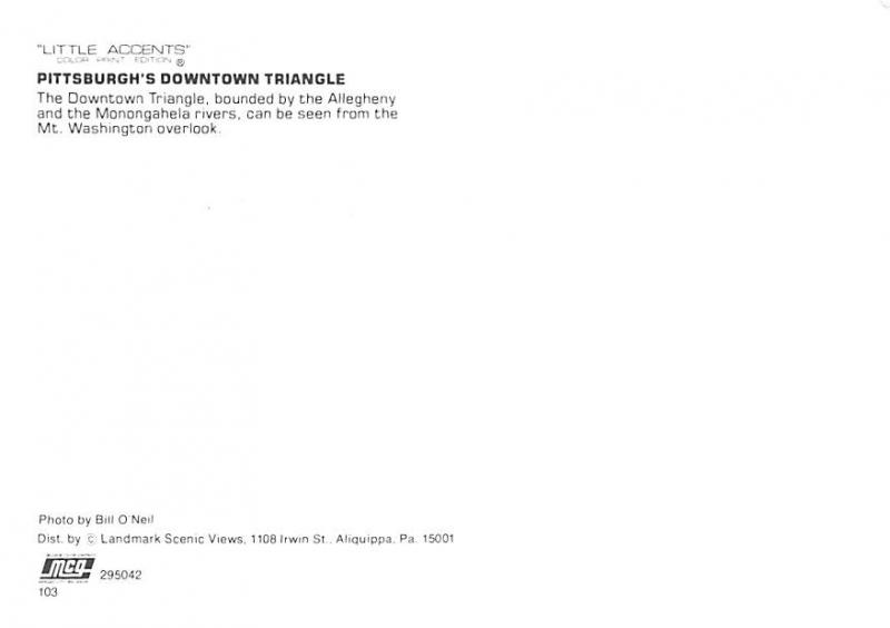 Pittsburgh's Downtown Triangle - Pennsylvania