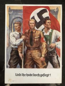 1938 Munich Germany Postcard cover Capital of the Movement you still won