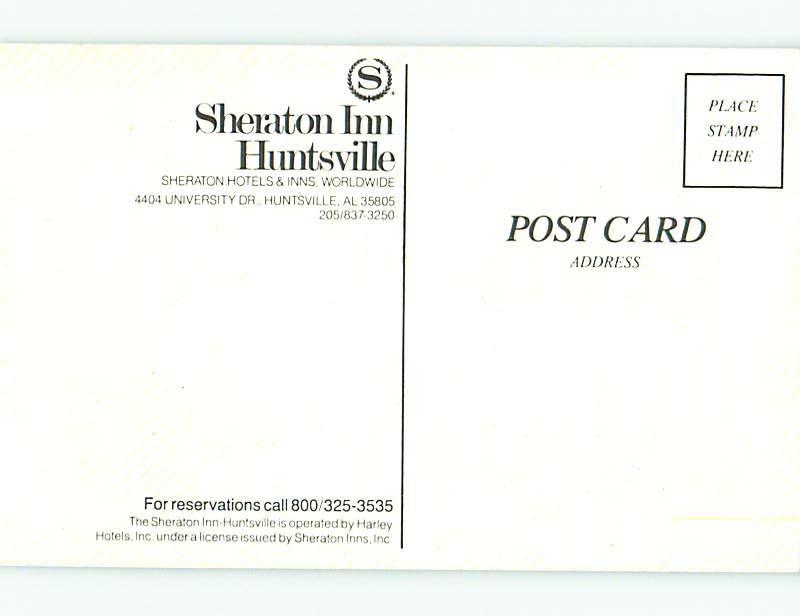 Unused 1980's SHERATON INN MOTEL Huntsville Alabama AL s2479