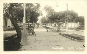 RPPC Postcard Street Scene Calle Patria Havana Cuba Latin America Children c1920