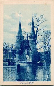 Vtg Postcard 1920s Holland Delft - East Gate - VVE Oostpoort te Delft UNP