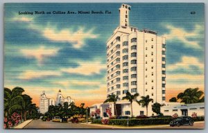 Postcard Miami FL c1940s Sea Isle Whitman Hotel The Robert Richter Defunct Linen