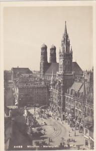 Germany Muenchen Marienplatz Real Photo