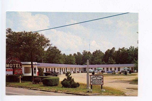 Pleasantville NJ Coke Machine Motel Old Cars Postcard