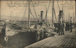 Russian English Conflict Damaged Fishing Trawler Boats Moulmein & Mino c1904