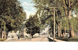 Belfast Main Street Scene L4592 antique postcard 