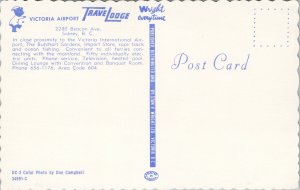 Sidney BC Travelodge Victoria Airport Beacon Ave Unused Vintage Postcard G60