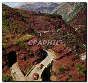 Postcard Modern Gorges Daluis Alpes Maritimes near Tunnels of the Marlee Brid...