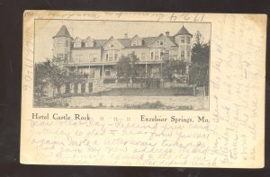 EXCELSIOR SPRINGS MISSOURI HOTEL CASTLE ROCK VINTAGE POSTCARDS