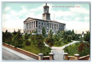 c1910 State Capitol Exterior Building Field Nashville Tennessee Vintage Postcard