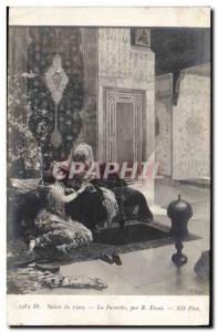 Old Postcard Fantasy Orientalism 1909 Lounge favorite Ernst