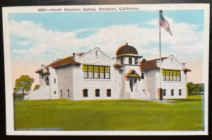 Vintage Postcard 1915-1930 North Stockton School, Stockton, California (CA)