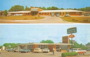 Ahoskie North Carolina Tomahawk Motel Drive In Multiview Vintage Postcard K31423