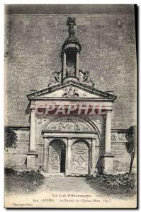 Old Postcard Assier The Portal Of I & # 39Eglise