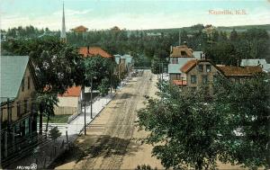 Vintage Postcard; Town View, Kentville Nova Scotia Canada unposted