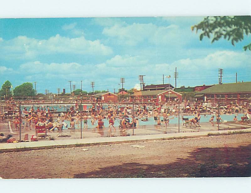 Pre-1980 SWIMMING POOL SCENE Huntington West Virginia WV AF2274