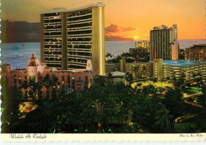 Postcards Sheraton Sunset  Waikiki Swimming Hawaii # 892A