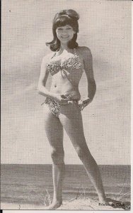 Arcade Card,Sexy Woman, ca. 1950-60's Bikini, Swimsuit, Hair, Pretty Girl 08