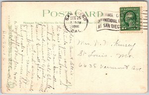 1916 Panama-California Exposition San Diego California Building Posted Postcard