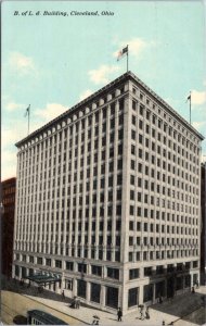 Postcard  OH Cleveland - Brotherhood of Locomotive Engineers Building