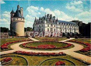 Postcard Modern Chenonceau (Indre et Loire) The Castle and the Tower of Marks...