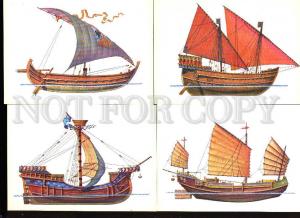 005276 History of navigation ships Collection 32 russian cards