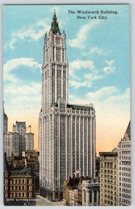 1910's WOOLWORTH BUILDING NYC AMERICAN ART PUBLISHING CO POSTCARD #88/SERIES