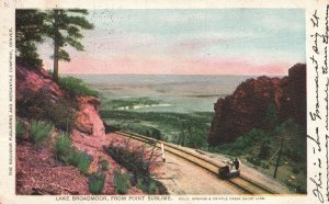 Vintage Postcard 1906 Lake Broadmoor From Point Sublime Colorado Springs Cripple